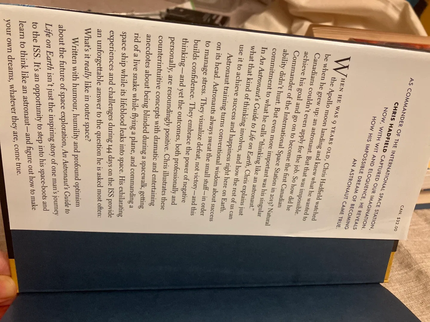 An Astronaut's Guide to Life on Earth by Chris Hadfield image indicator(3)