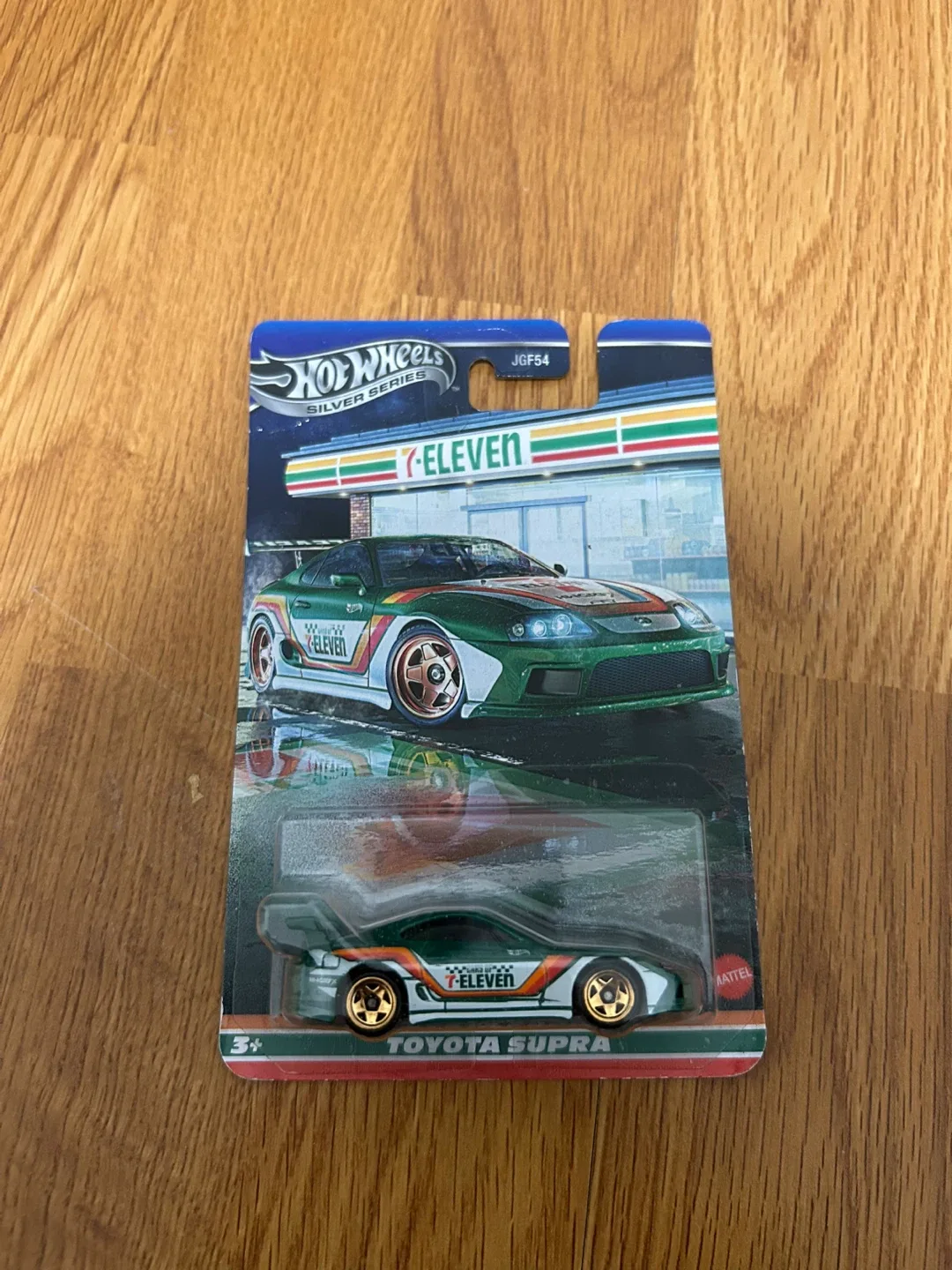 Hot Wheels Toyota Supra – 7-Eleven Edition (Silver Series) – $15