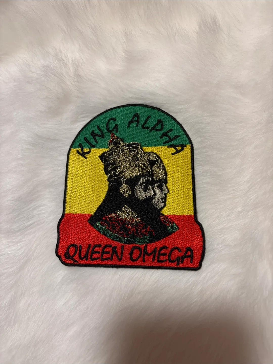 King Alpha Queen Omega Patch