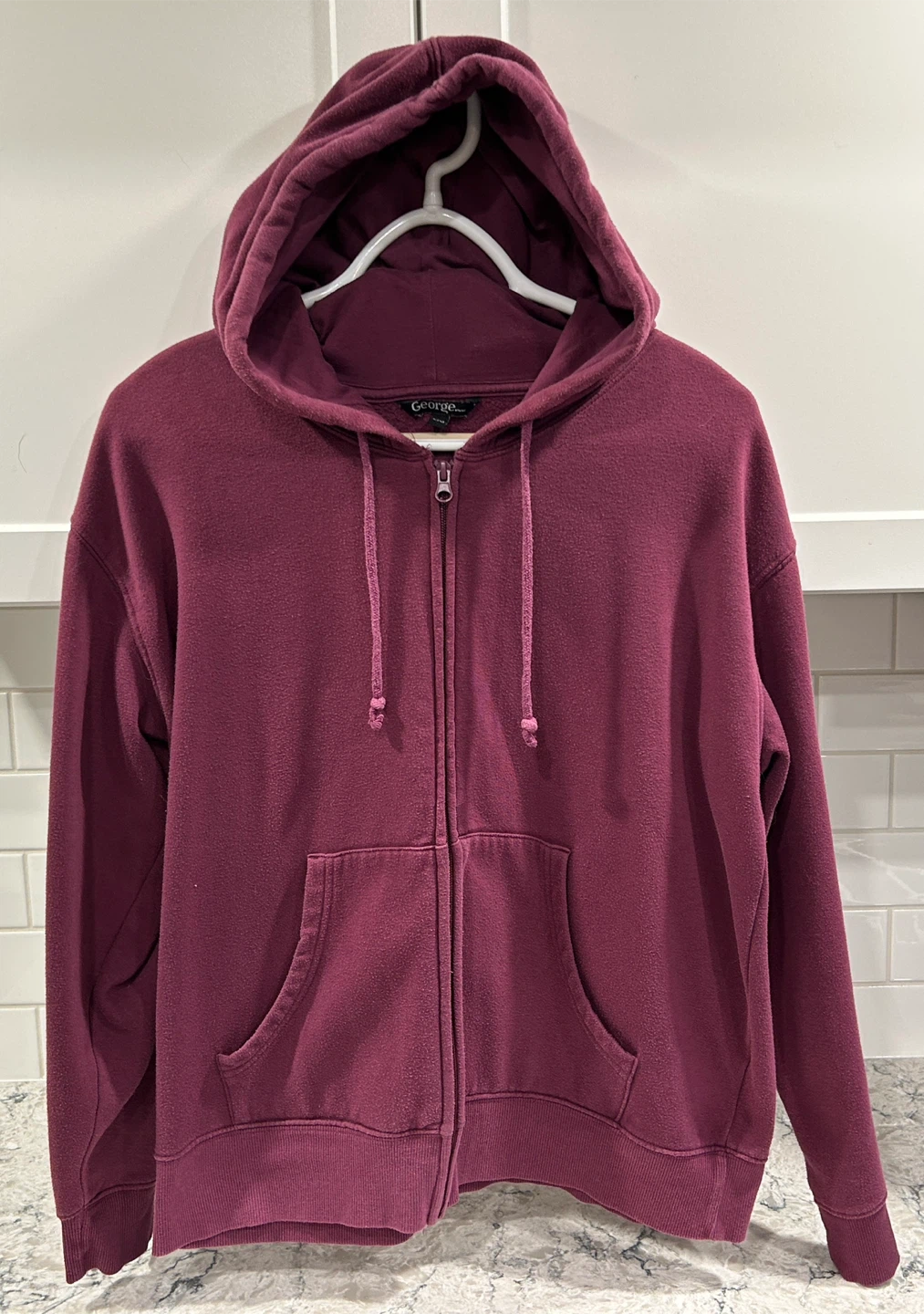 Ladies Full Zip Hoodies - Blue & Burgundy  (George) - photo 5