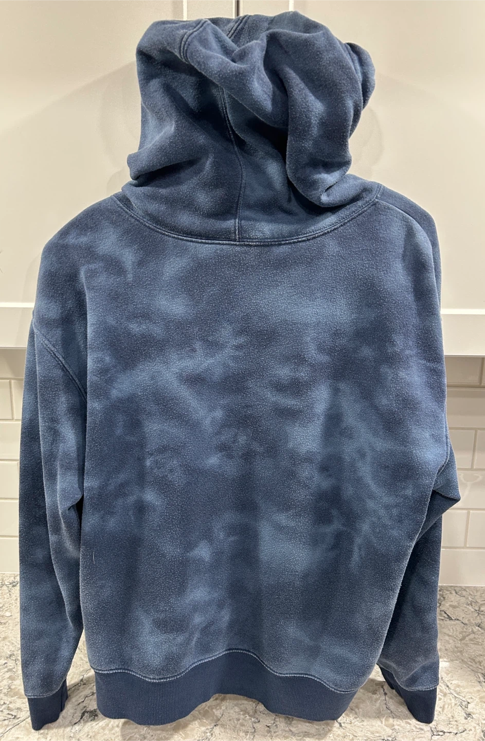 Womens Blue Tie-Dye Zip-Up Hoodie  (George) - photo 2