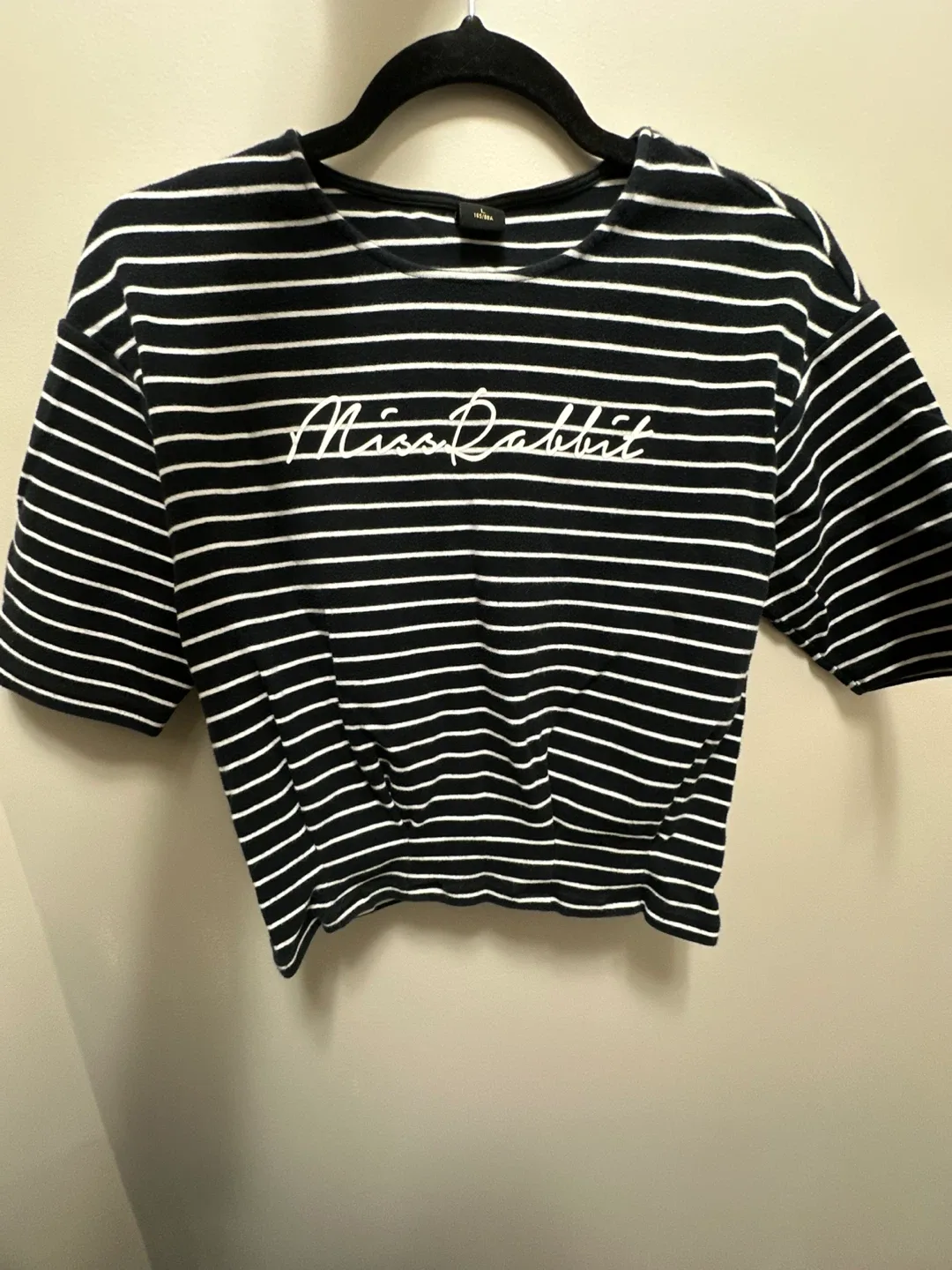 Miss Rabbit Striped Tee - Size L