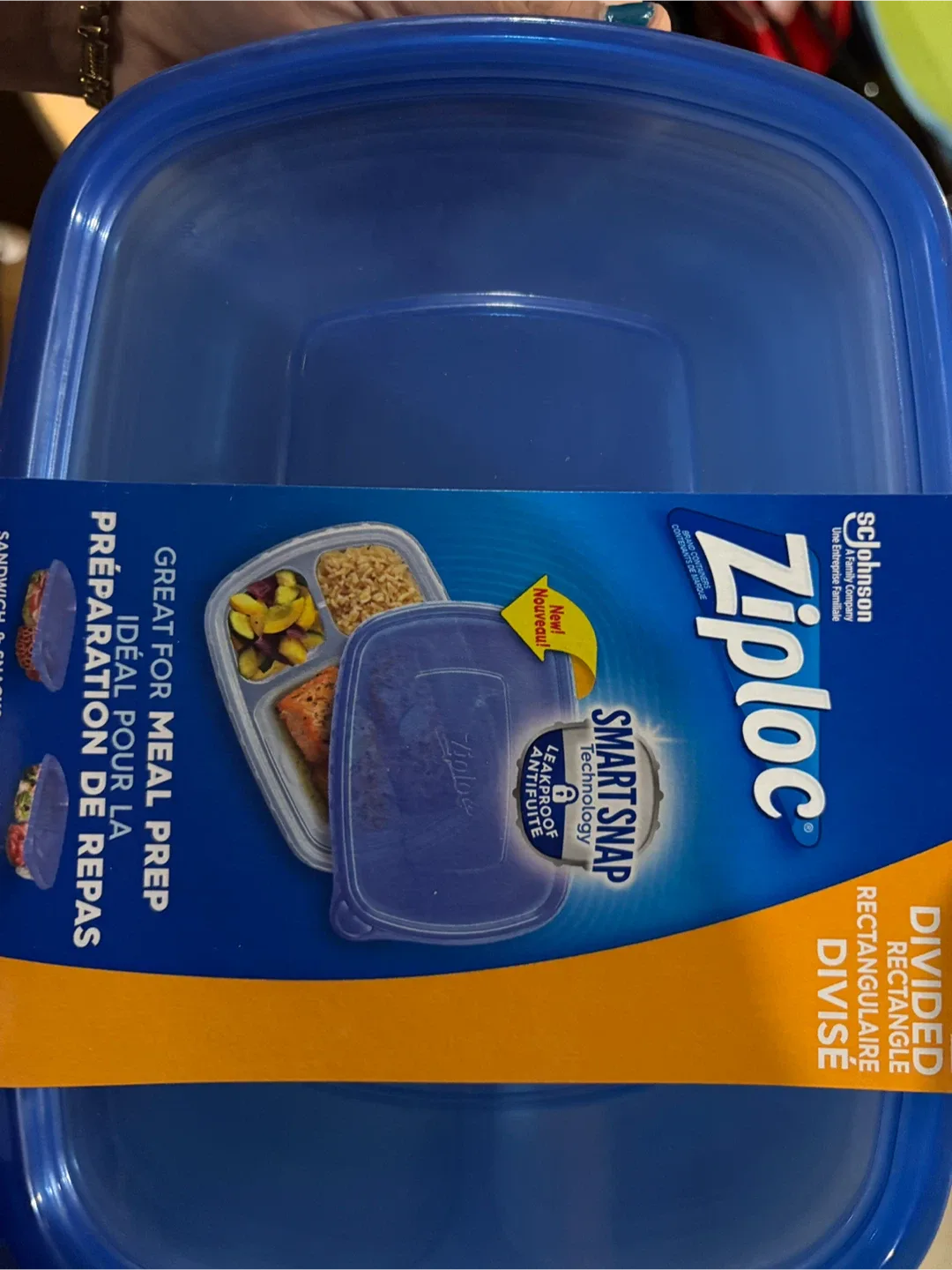 Ziploc Smart Snap Rectangular Divide Containers - New! image indicator(2)