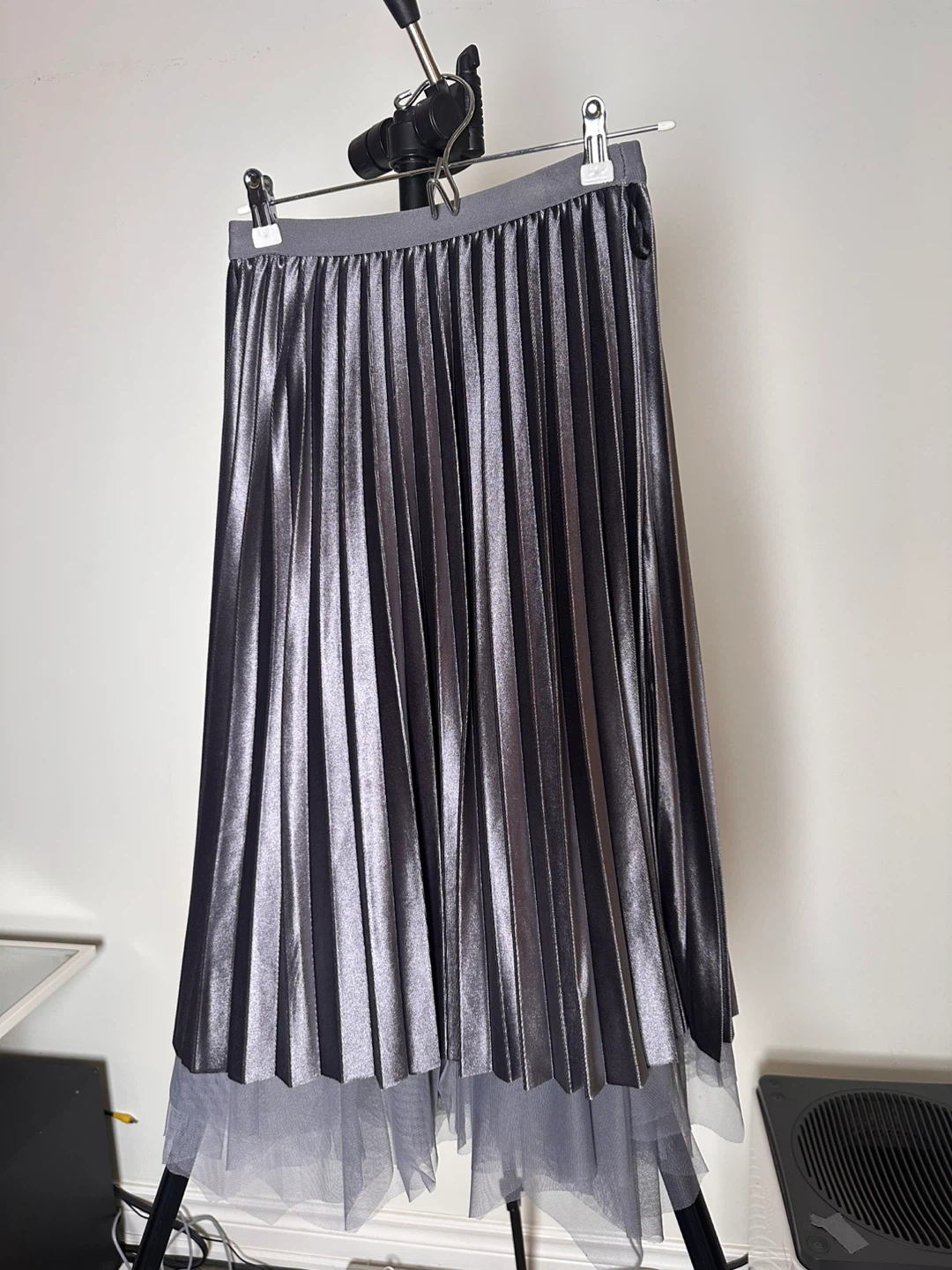 Pleated Skirt - Grey - photo 2