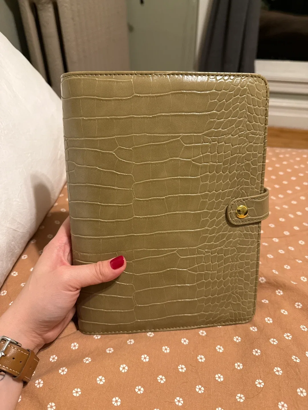 A5 Personal Planner Binder, Olive Green