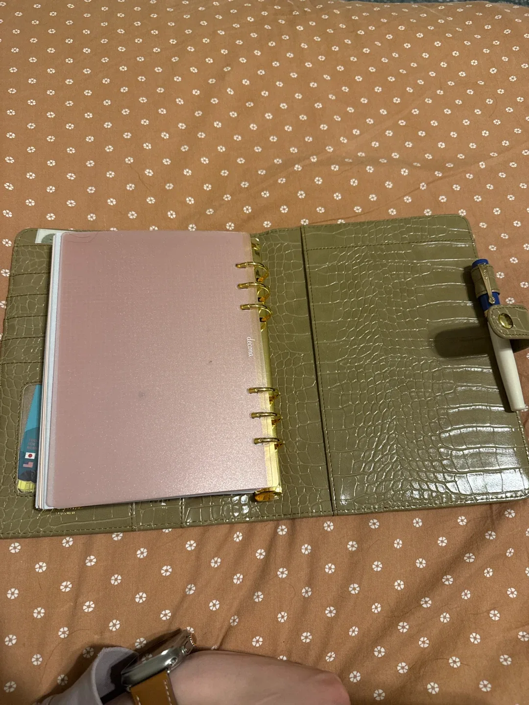 A5 Personal Planner Binder, Olive Green image indicator(4)