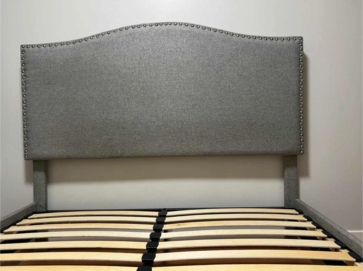 Upholstered Bed Frame - Grey