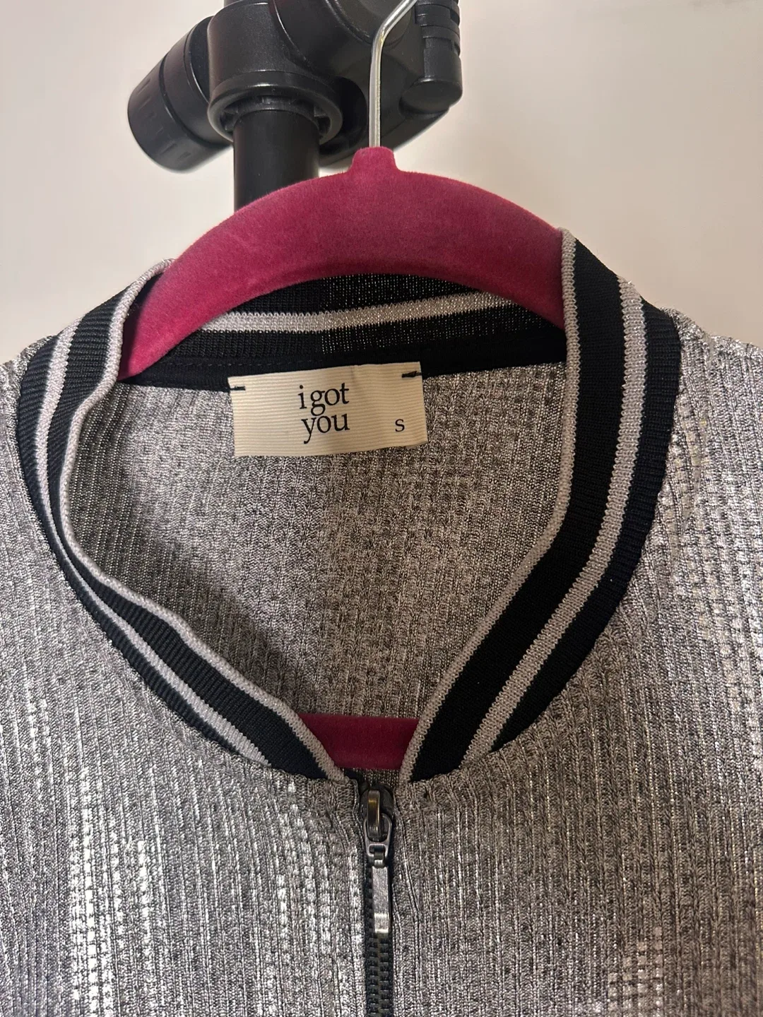 I Got You Silver Bomber Jacket - Size S image indicator(2)