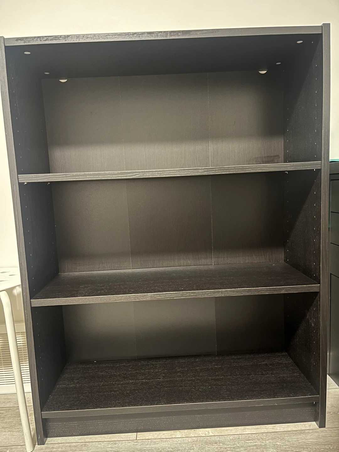 Dark Brown Wooden Bookshelf