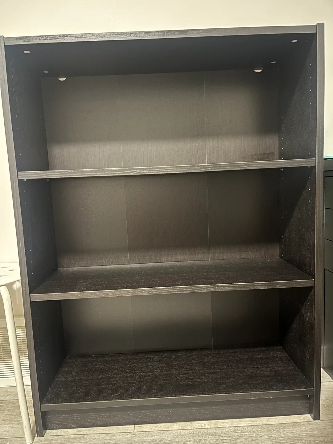 Dark Brown Wooden Bookshelf