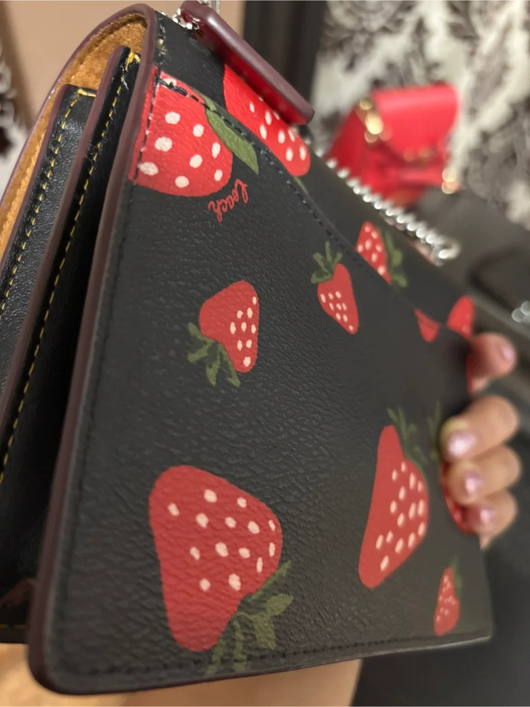 Coach Strawberry Print Crossbody Bag image indicator(2)