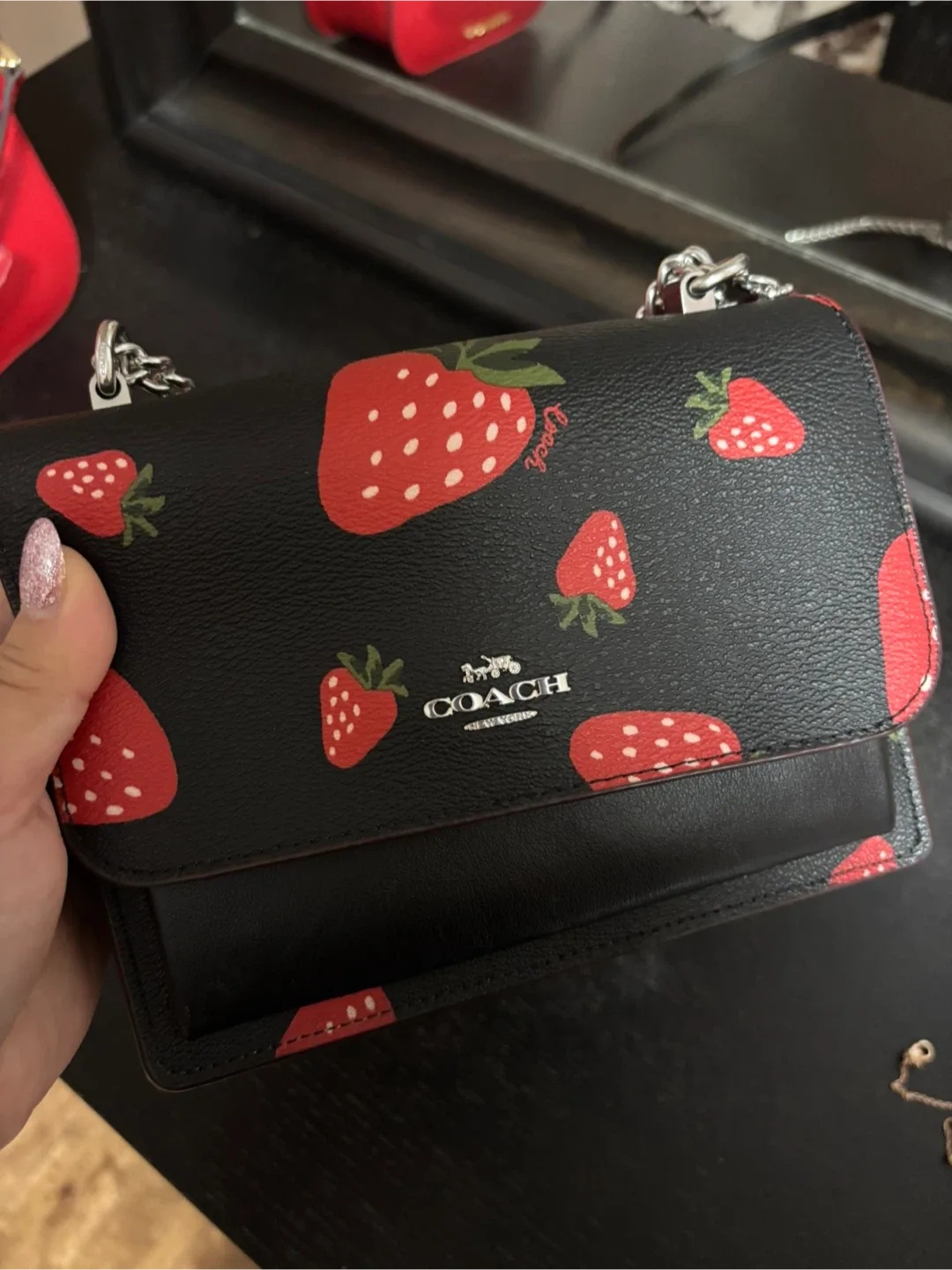 Coach Strawberry Print Crossbody Bag