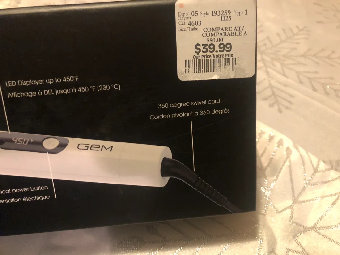 NEW GEM Ceramic Curling Iron #Cleanout image indicator(3)