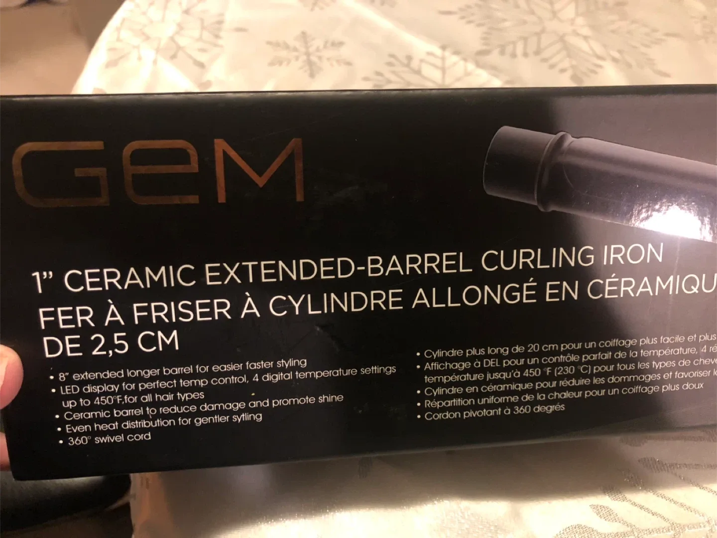 NEW GEM Ceramic Curling Iron #Cleanout image indicator(4)