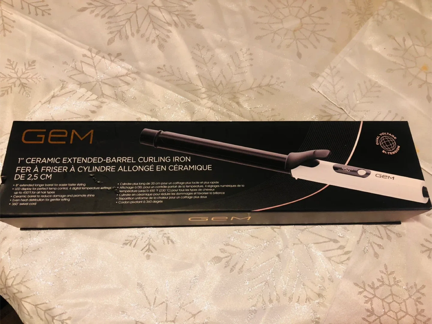 NEW GEM Ceramic Curling Iron #Cleanout