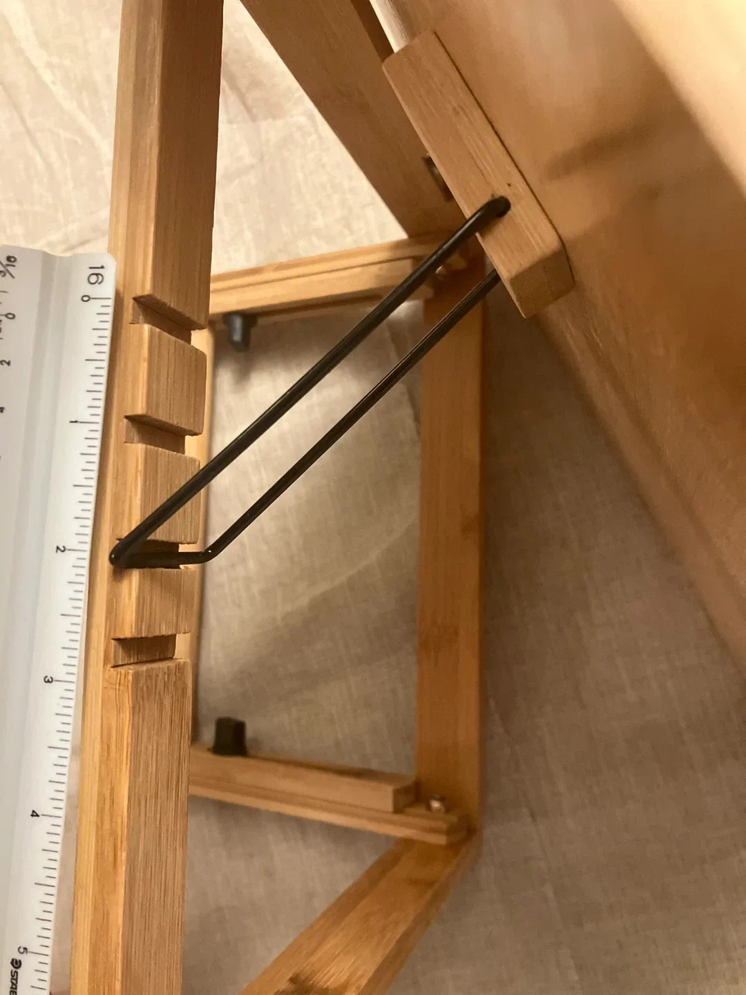 Adjustable Bamboo Laptop Desk image indicator(6)