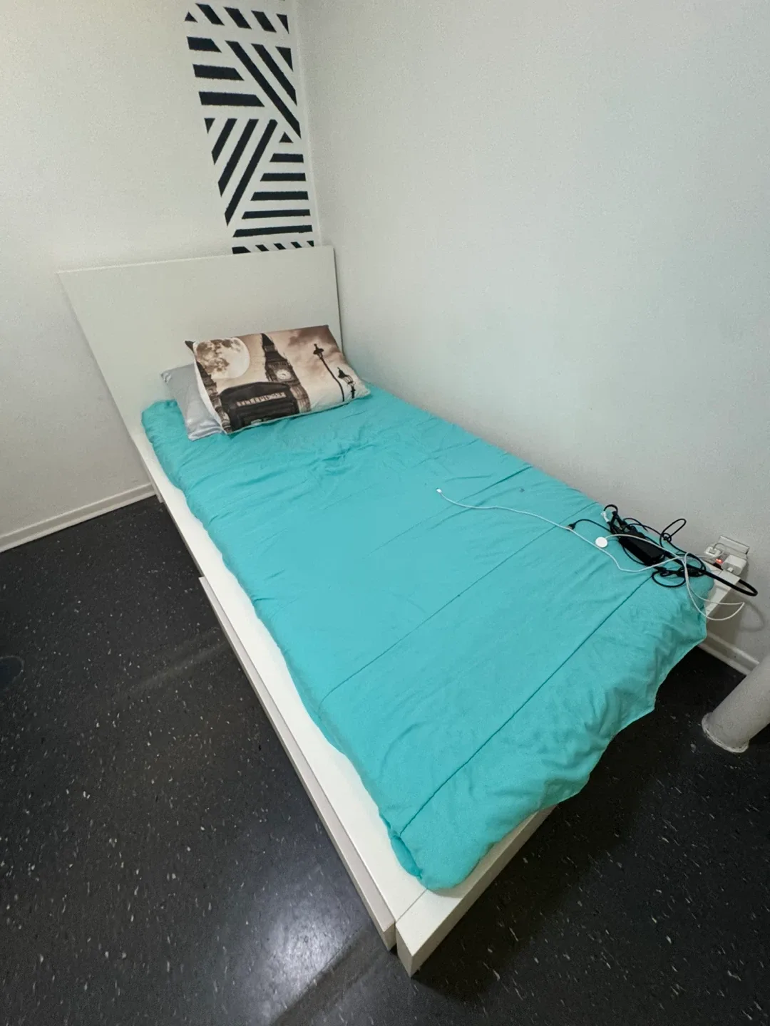 IKEA Twin Bed Frame with Mattress and drawers