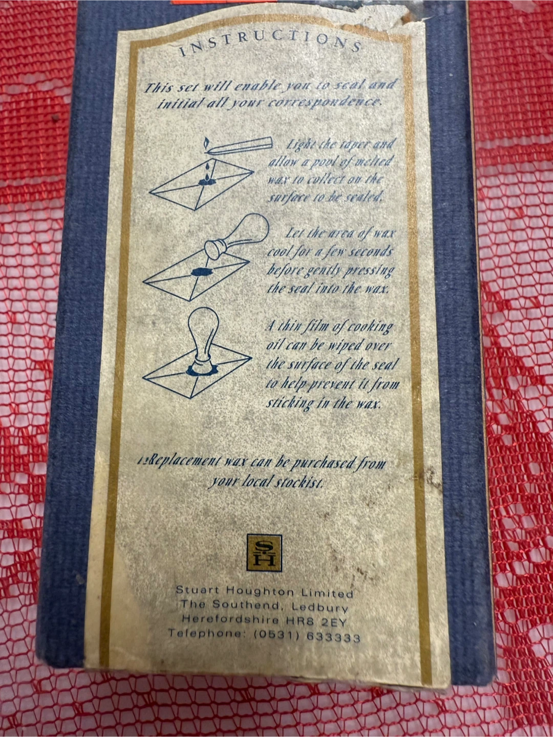 Stuart Houghton Personal Seal Set with Wax - photo 4