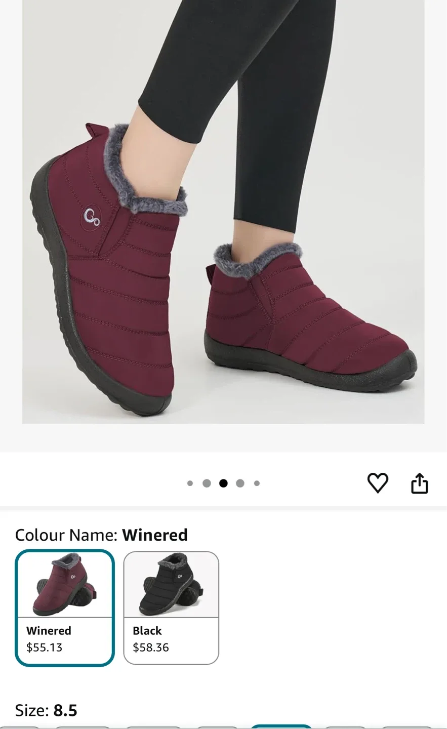 Winered Winter Ankle Boots - Size 6 image indicator(2)