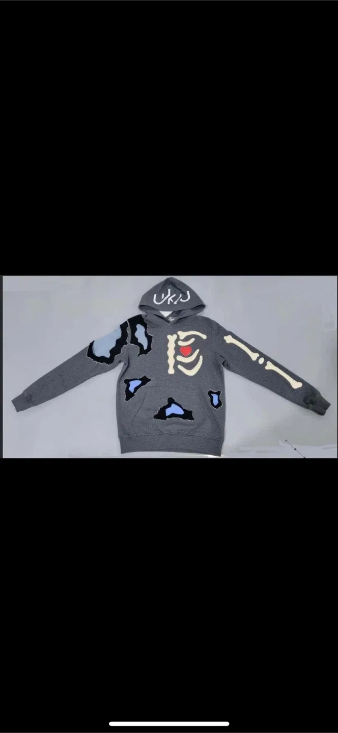 UKU Skeleton Hoodie - Gray