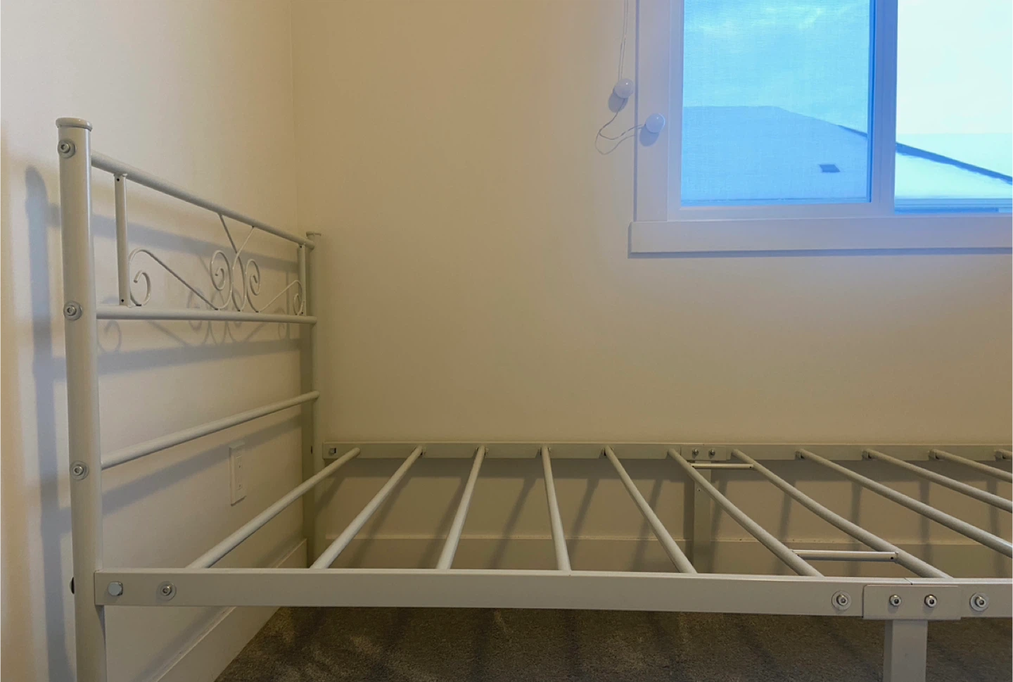 Twin White Metal Bed Frame (Two) - photo 3