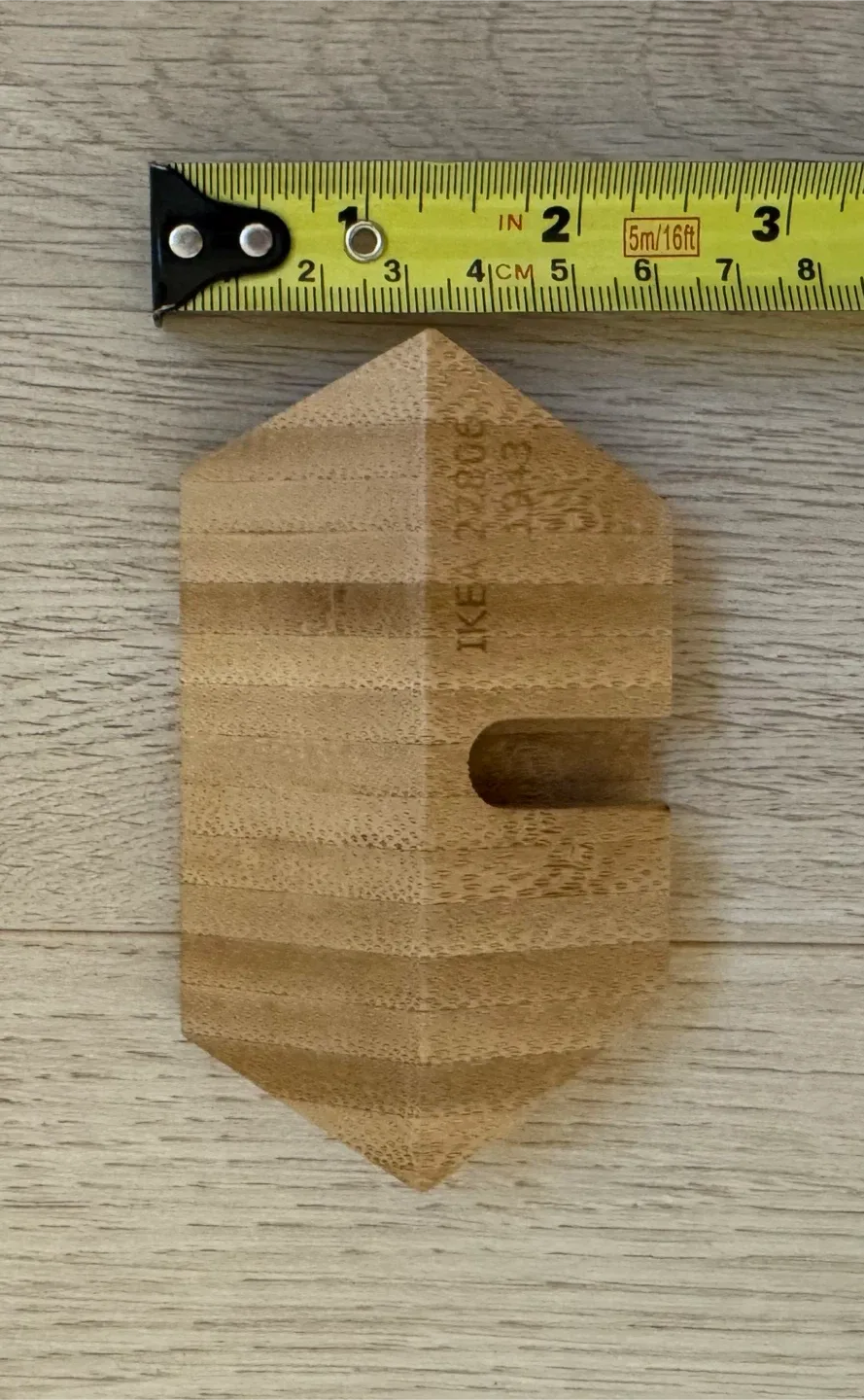 IKEA wall hook - BRAND NEW, wood, removeable image indicator(2)