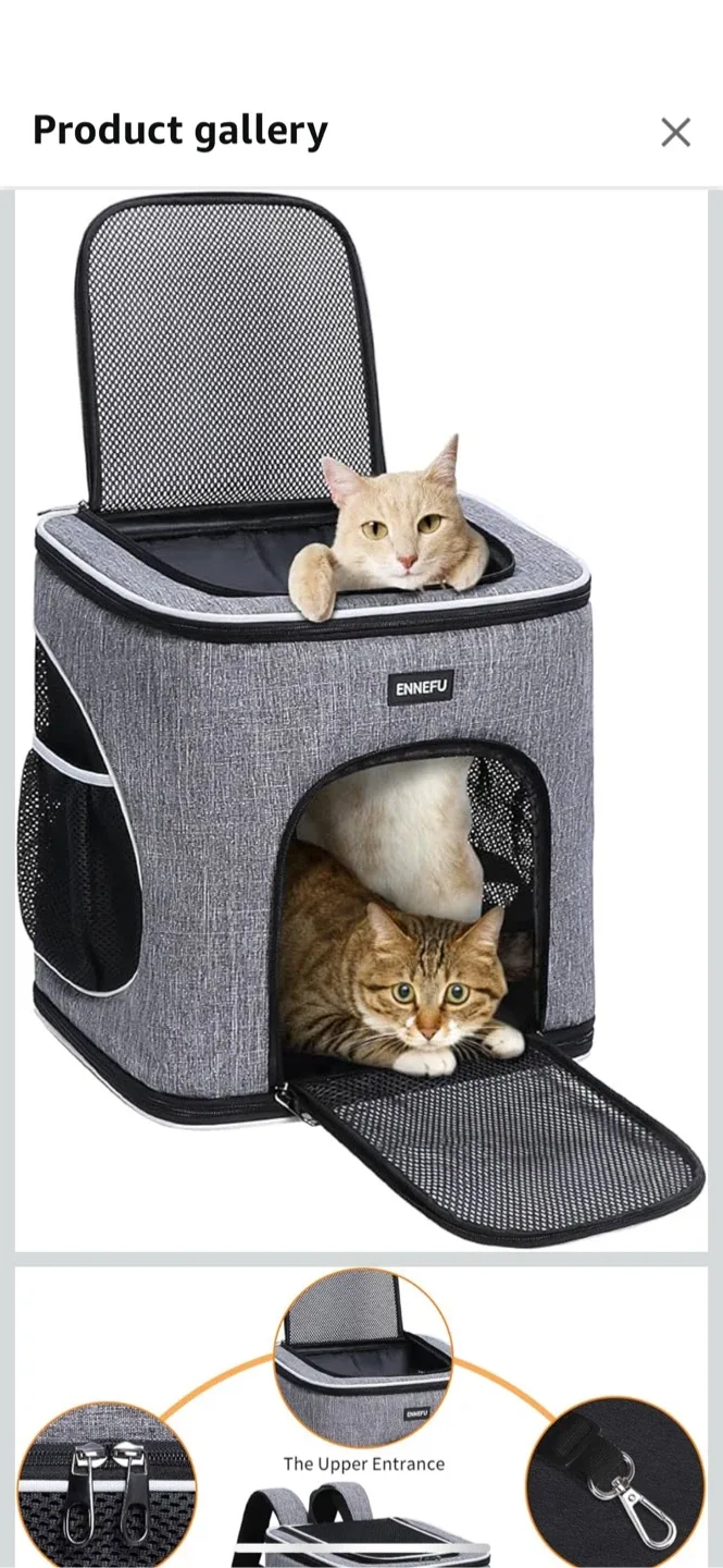 ENNEFU Pet Carrier Backpack cat dog #cashout