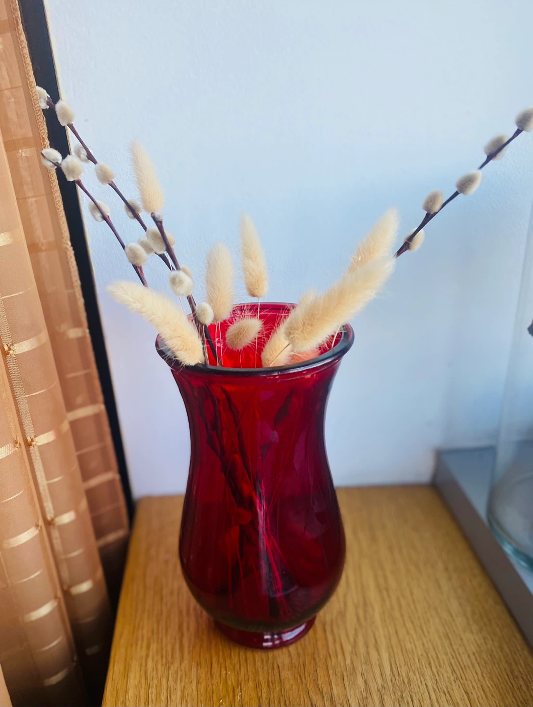 Red Glass Vase - photo 2