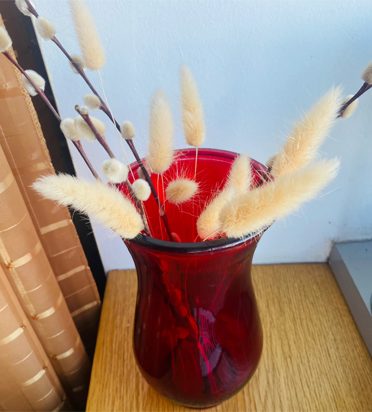 Red Glass Vase - photo 3