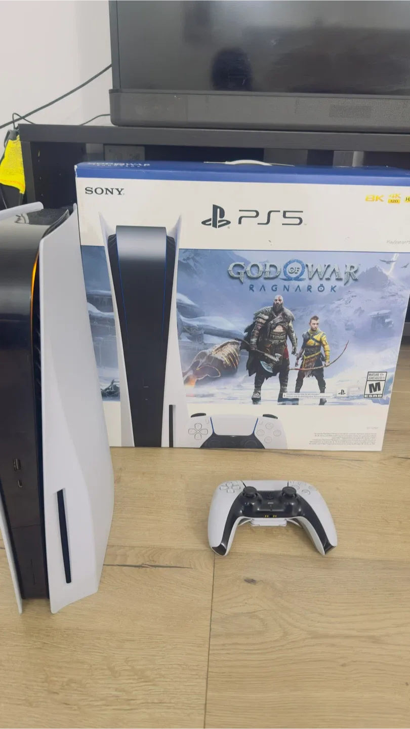 PlayStation 5 (PS5) Console with God of War Ragnarok