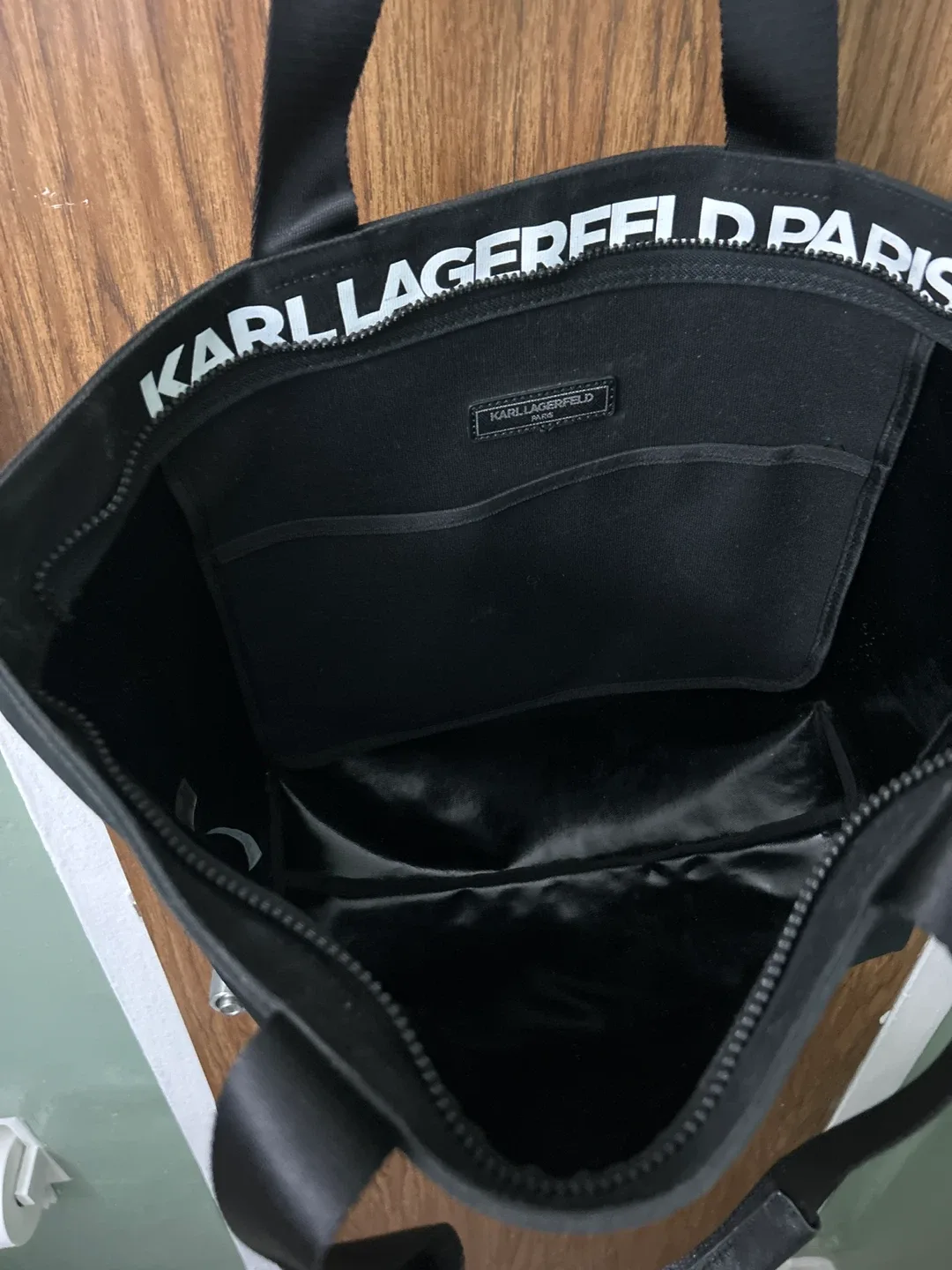 Karl Lagerfeld Paris Black Tote Bag #cleanout image indicator(3)