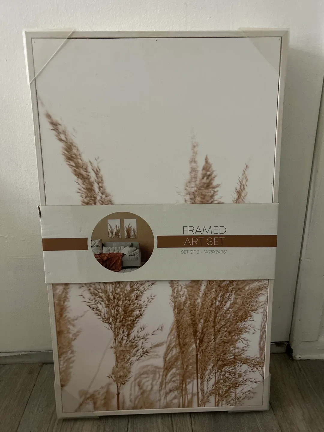 Framed Art Set of 2 - 14.75x24.75" #cleanout