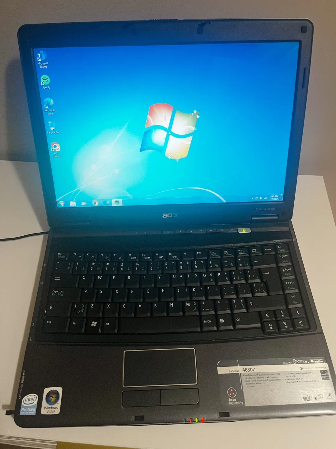 Acer Extensa 4630Z Laptop image indicator(2)