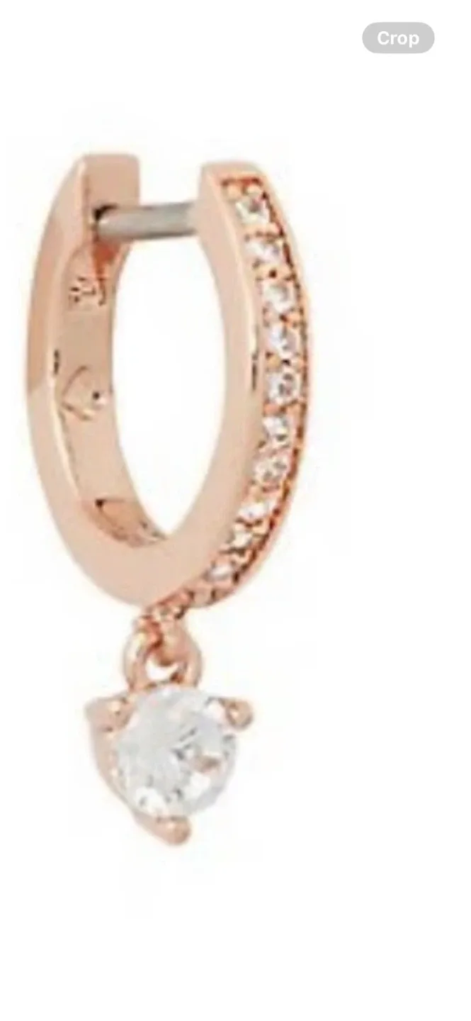 Kate Spade Huggie Earrings - Rose Gold