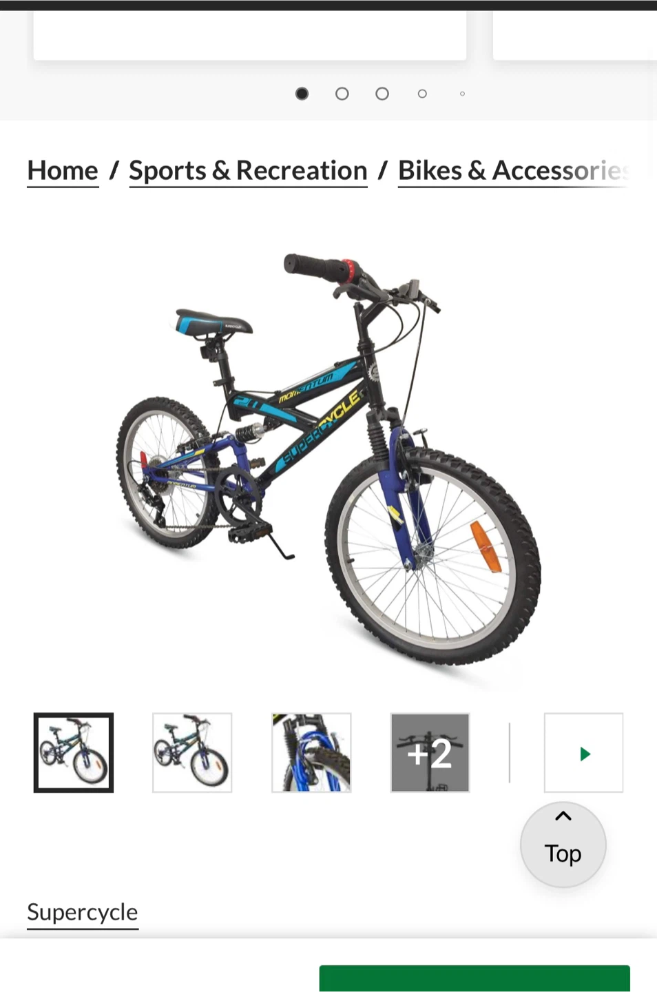 Supercycle Momentum 20" Bike - Blue - photo 3