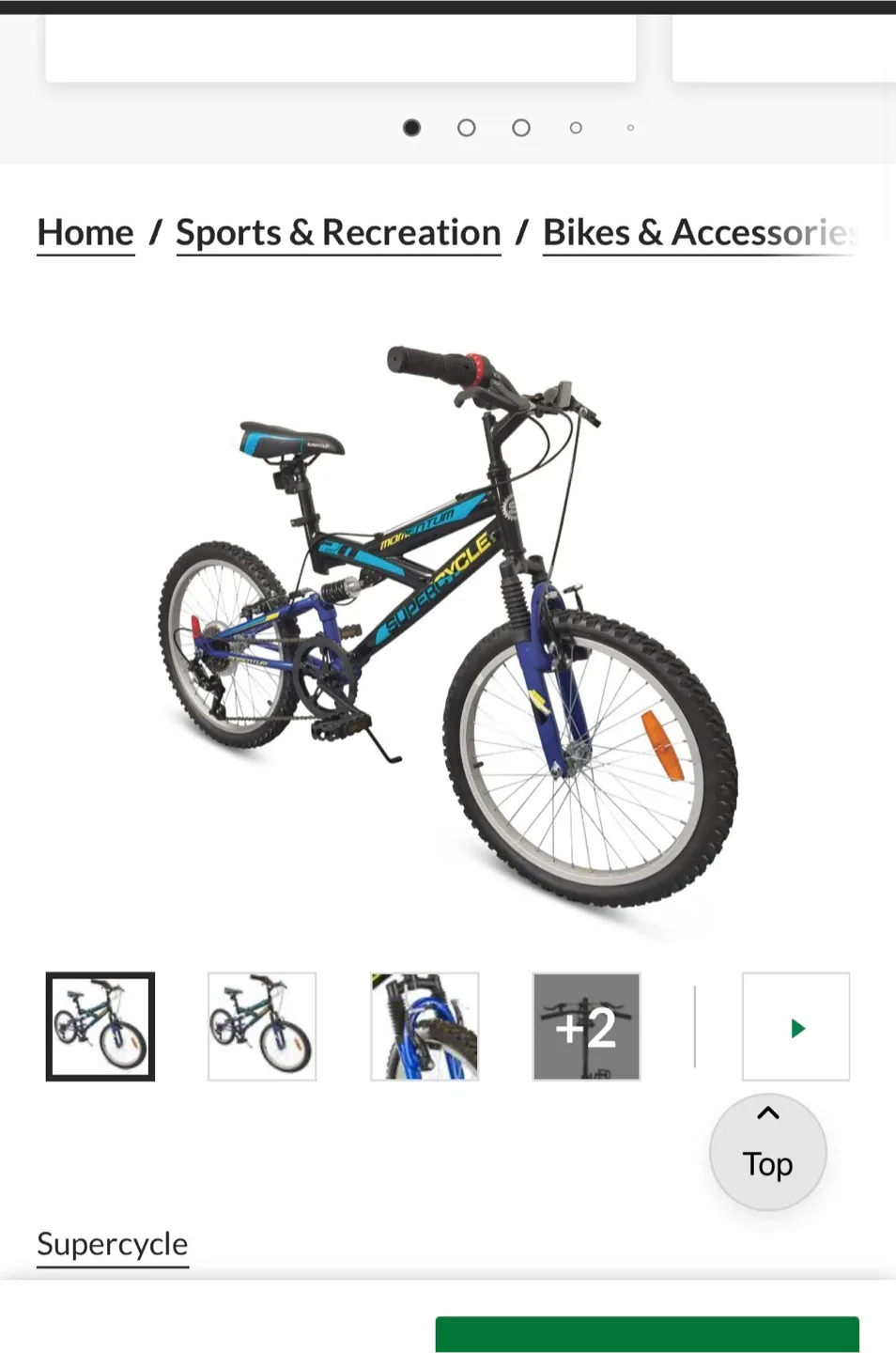 Supercycle Momentum 20" Bike - Blue