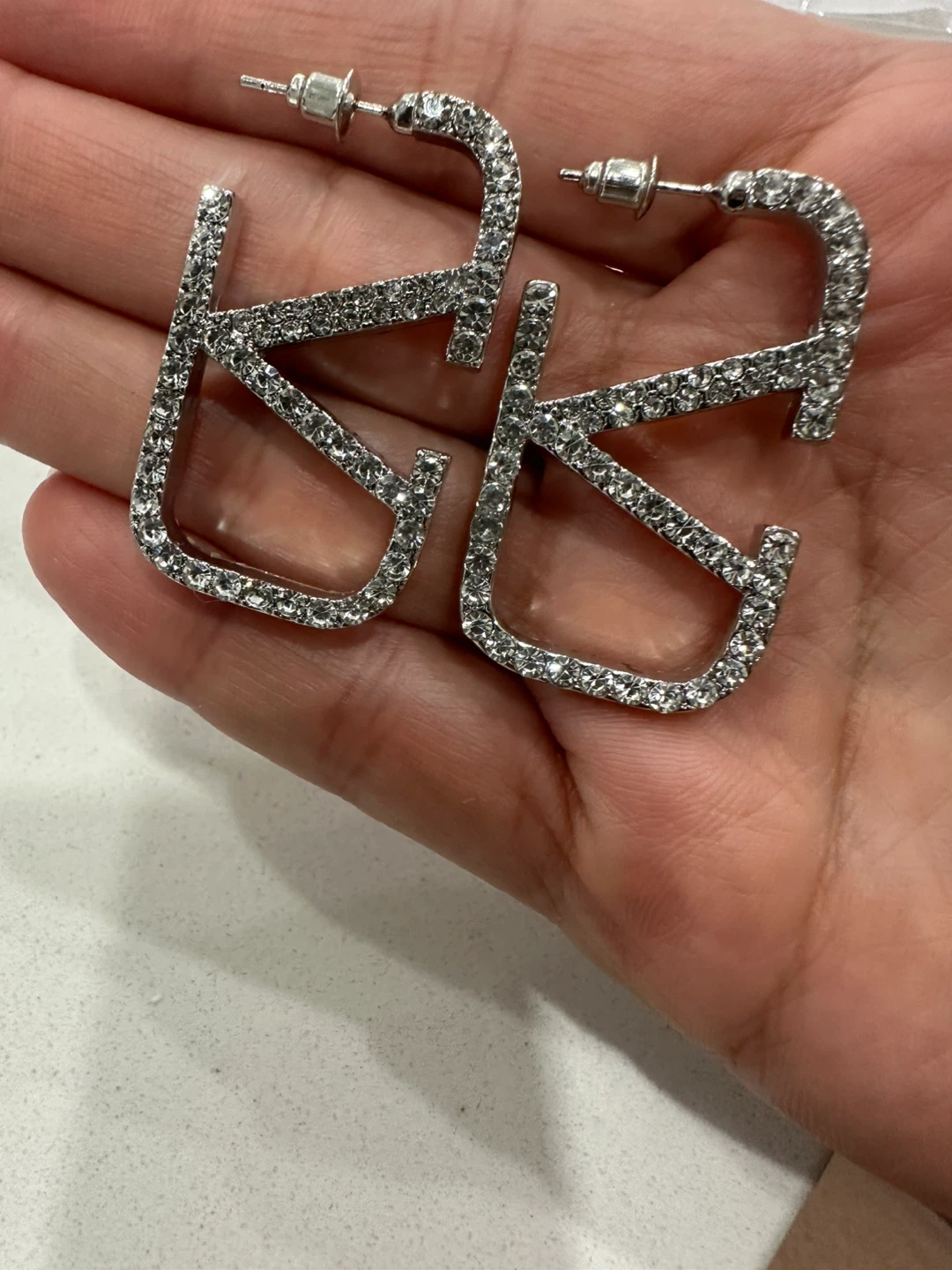Silver Crystal Earrings(Christmas sale)🔥🎄💃🏻only for December - photo 3