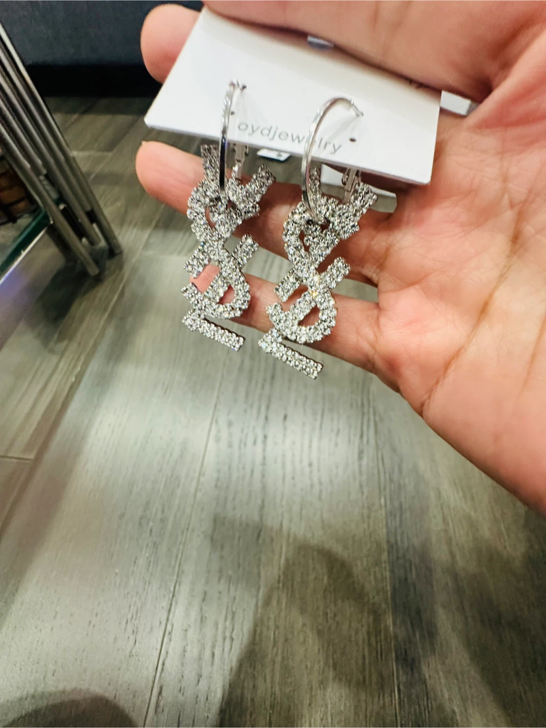 Silver Crystal Earrings(Christmas sale)🔥🎄💃🏻only for December - photo 5