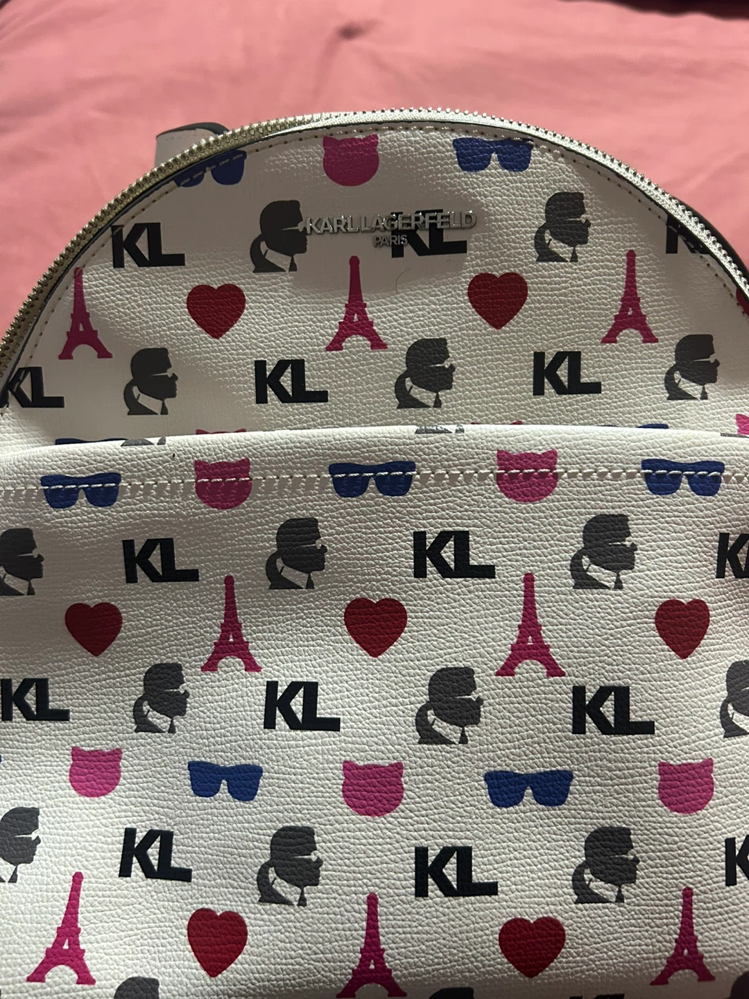 Karl Lagerfeld Paris White Backpack - photo 2