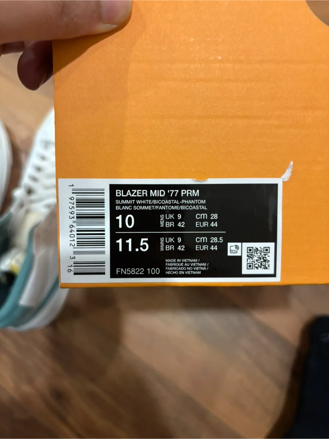 Blazer Mid '77 PRM White/Green Size 11.5 image indicator(4)