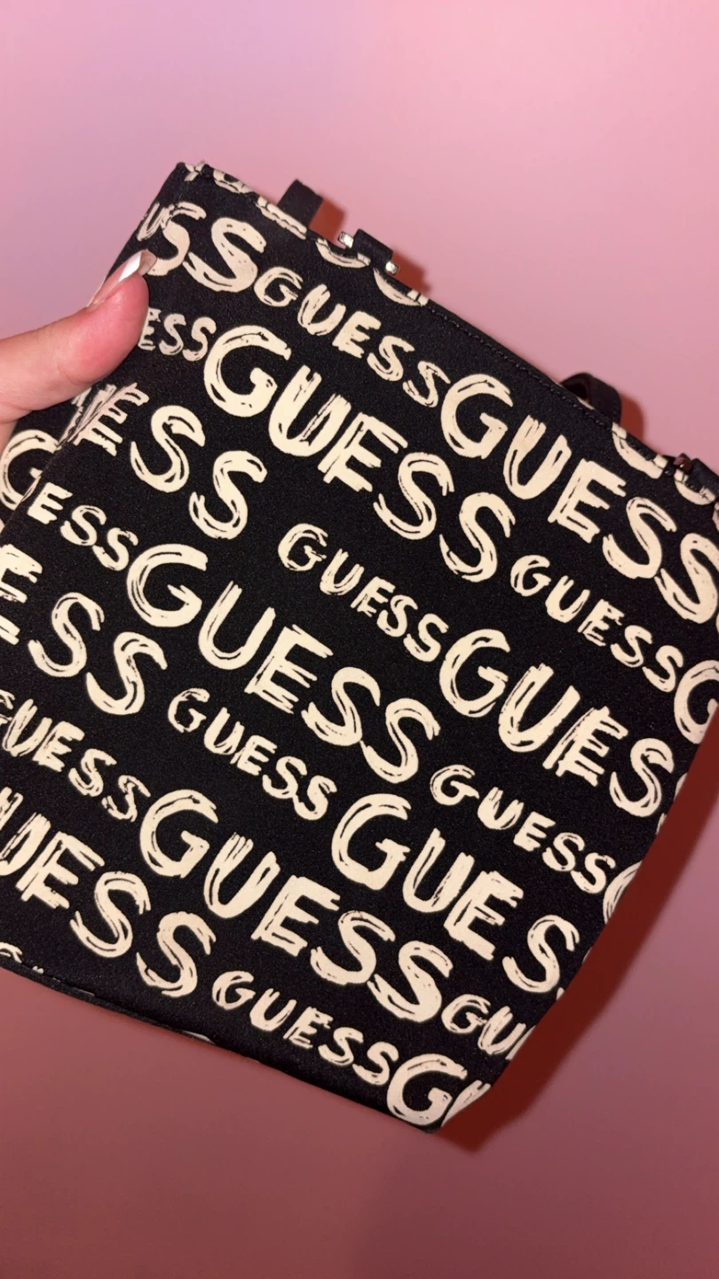 Guess Black & White Mini Tote Bag - photo 2