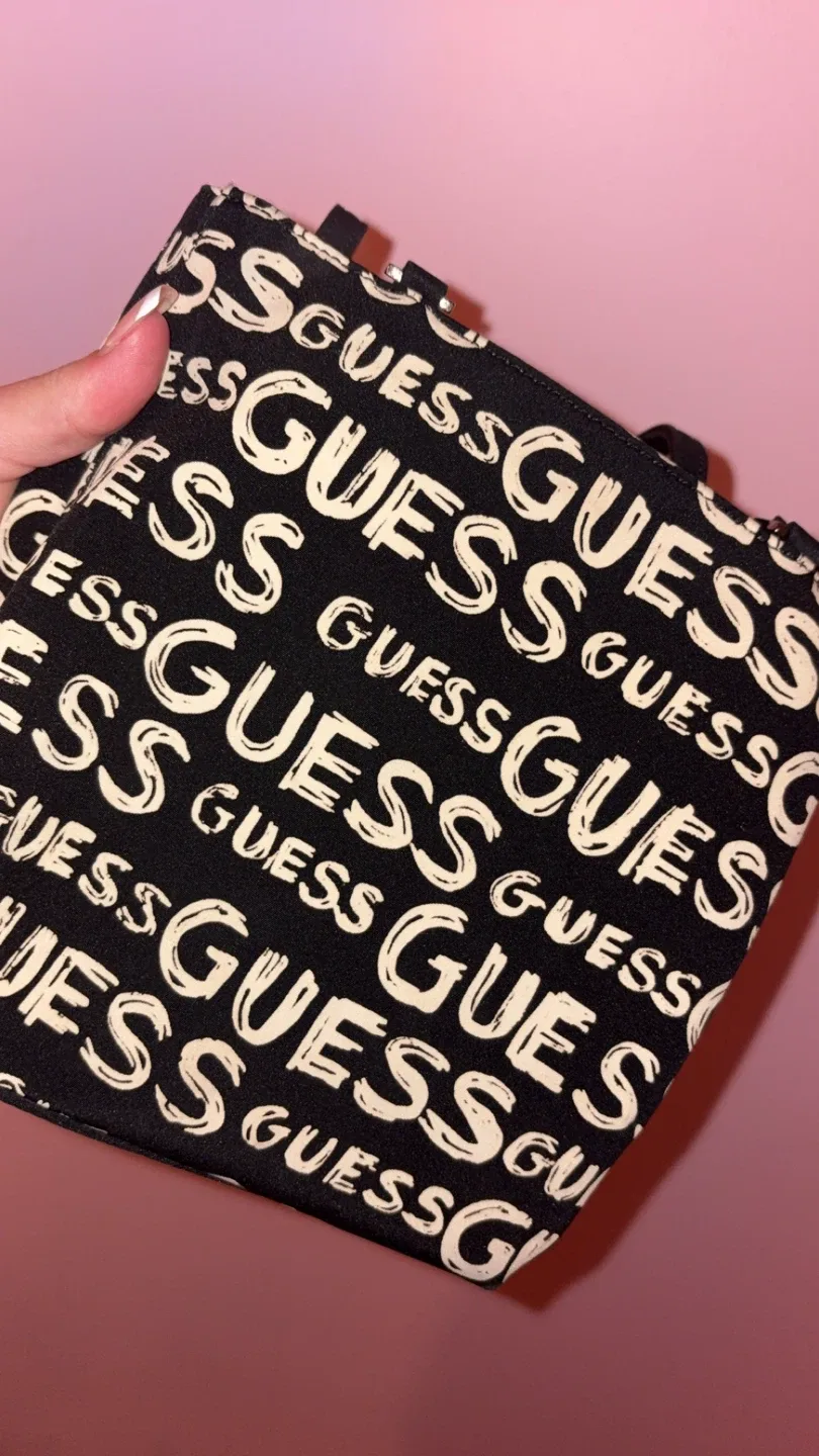 Guess Black & White Mini Tote Bag image indicator(2)