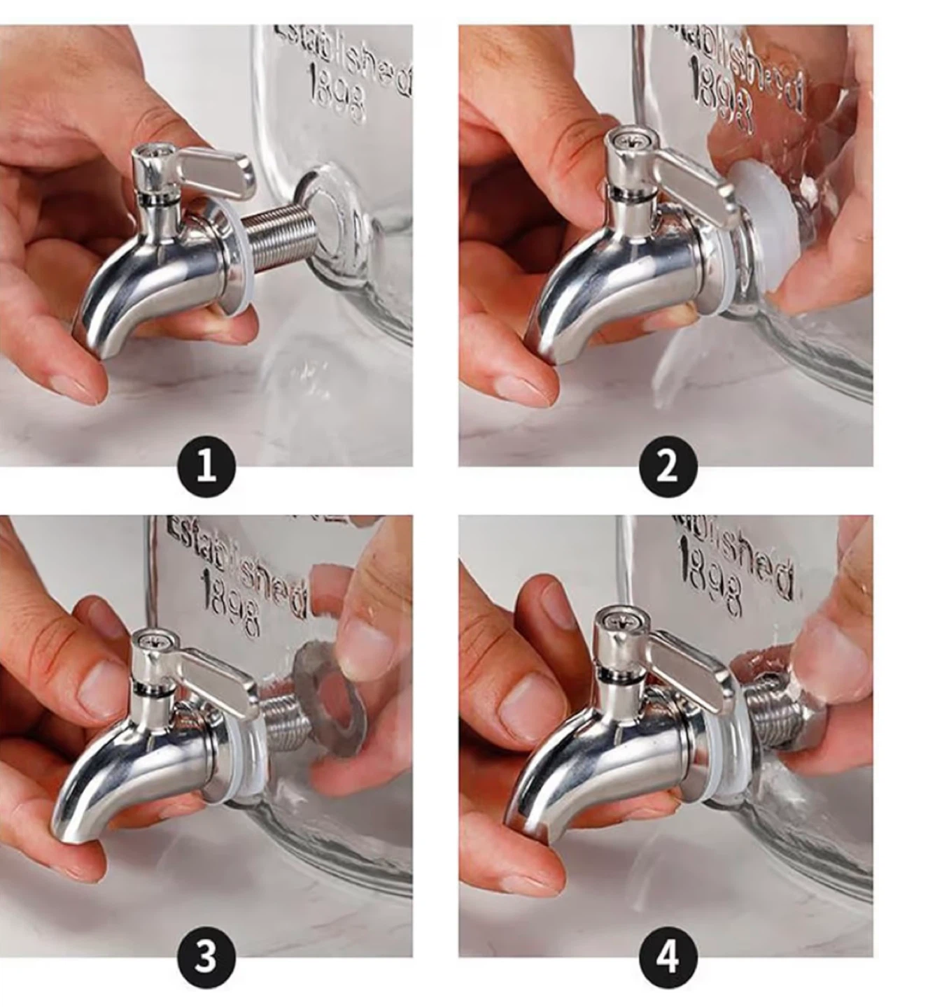 Yorkshire 2-Gallon Glass Beverage Dispenser - photo 3