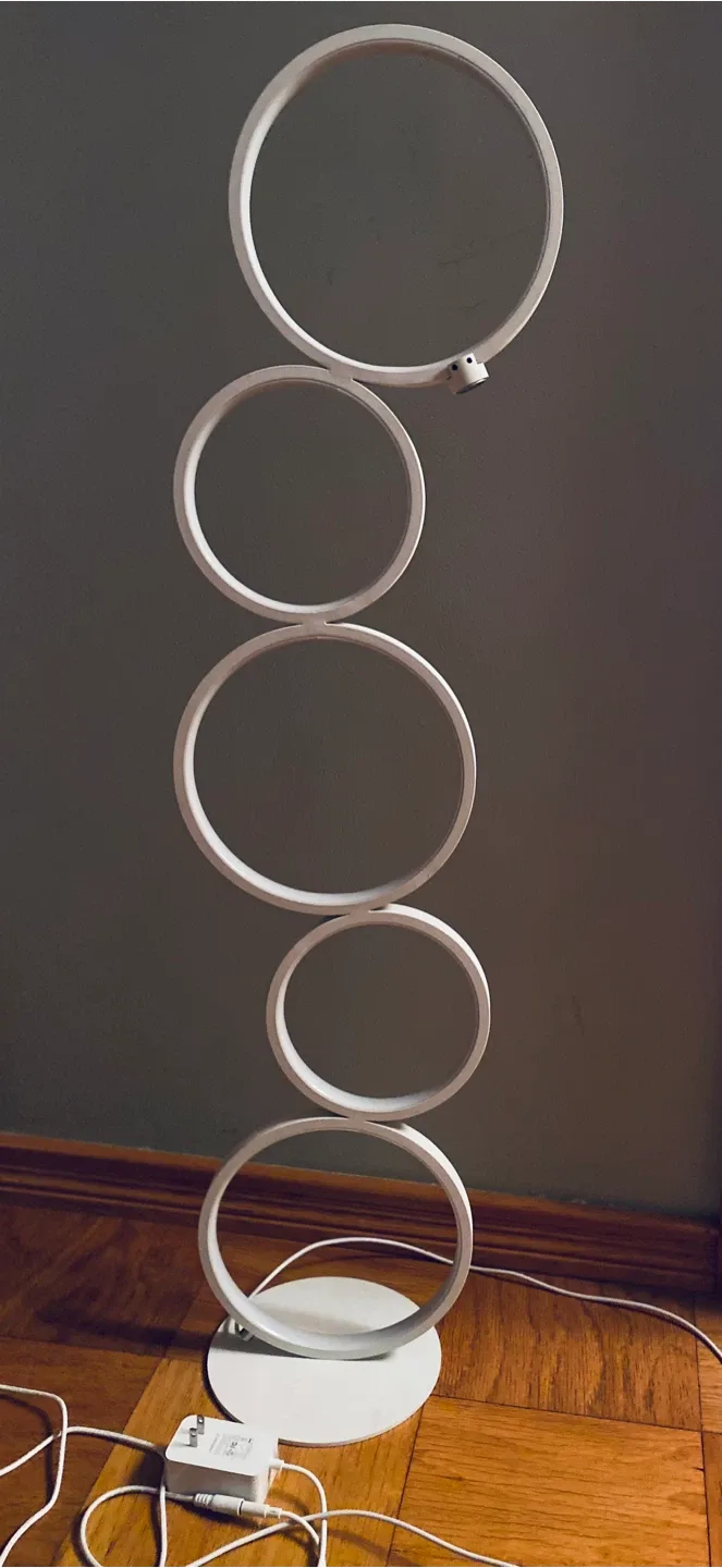 Lite Source Fedora LED Floor Lamp - Silver Finish image indicator(6)