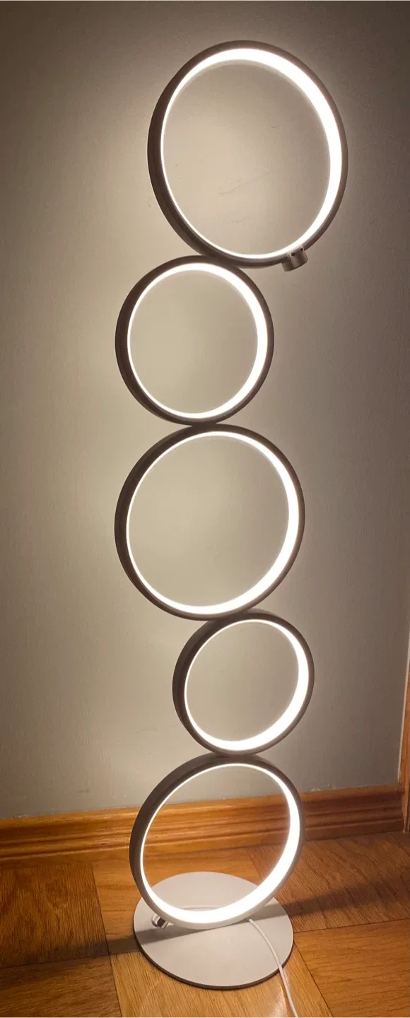 Lite Source Fedora LED Floor Lamp - Silver Finish image indicator(5)