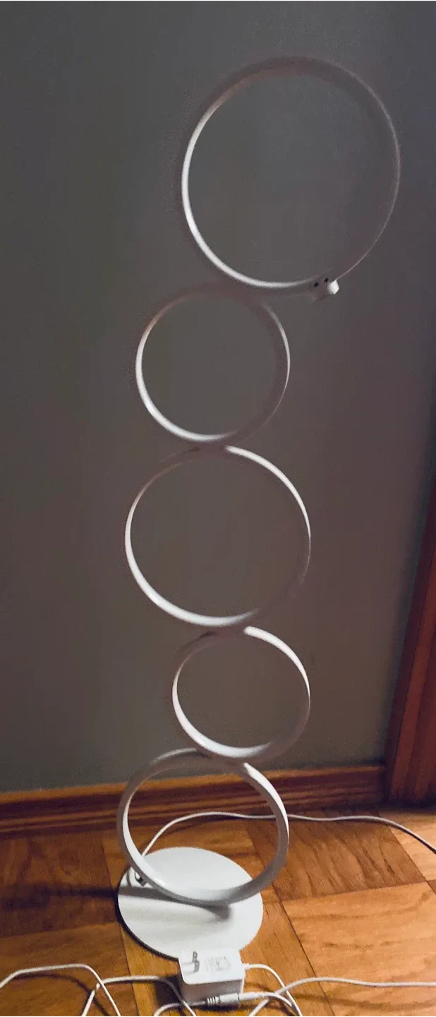 Lite Source Fedora LED Floor Lamp - Silver Finish image indicator(7)