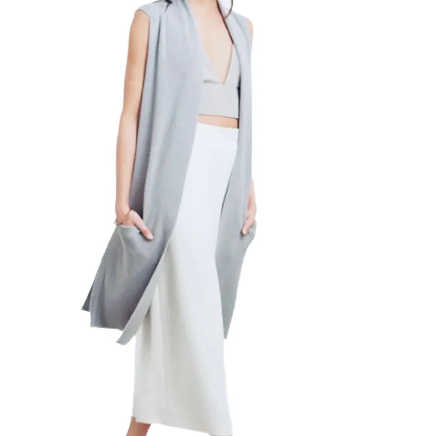 Wilfred Dunkirk Duster Sweater in Gray Size XS