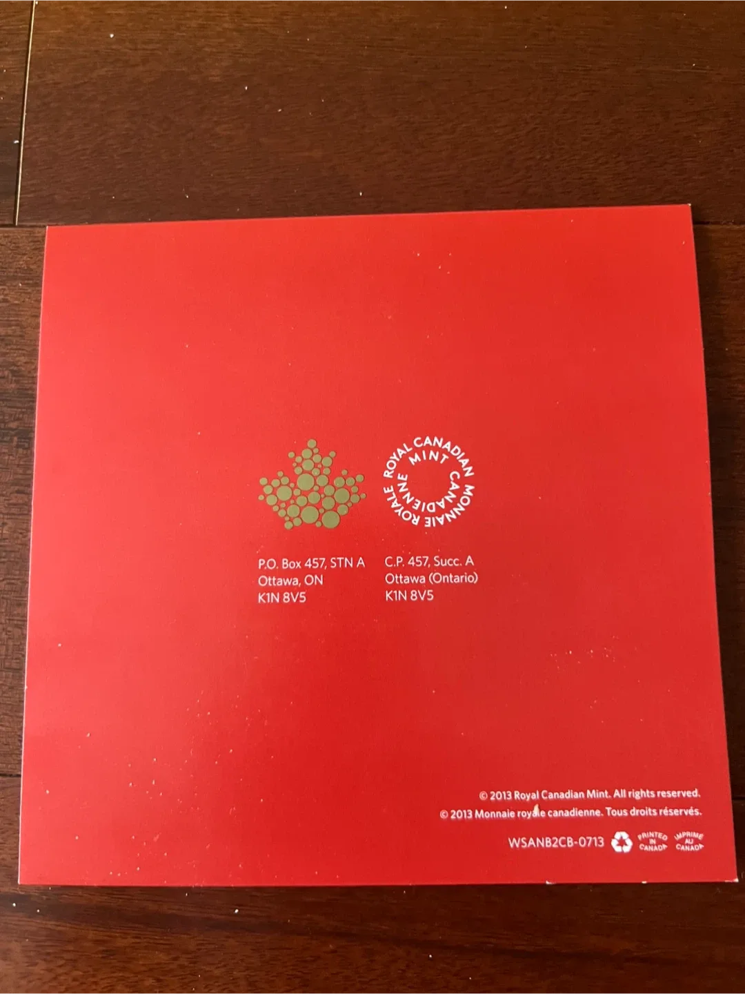 2013 Fine Silver $20 Coin - Royal Canadian Mint image indicator(4)