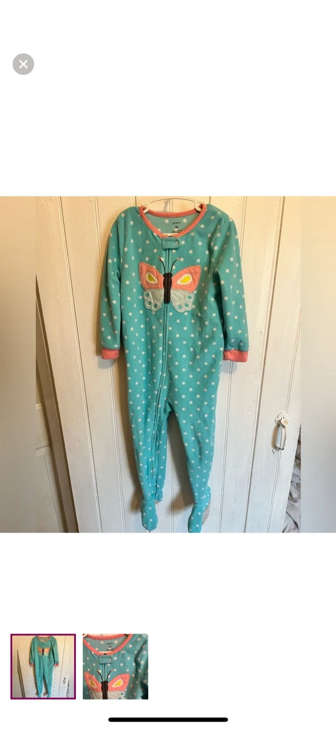 Carter's 4T Butterfly PJs