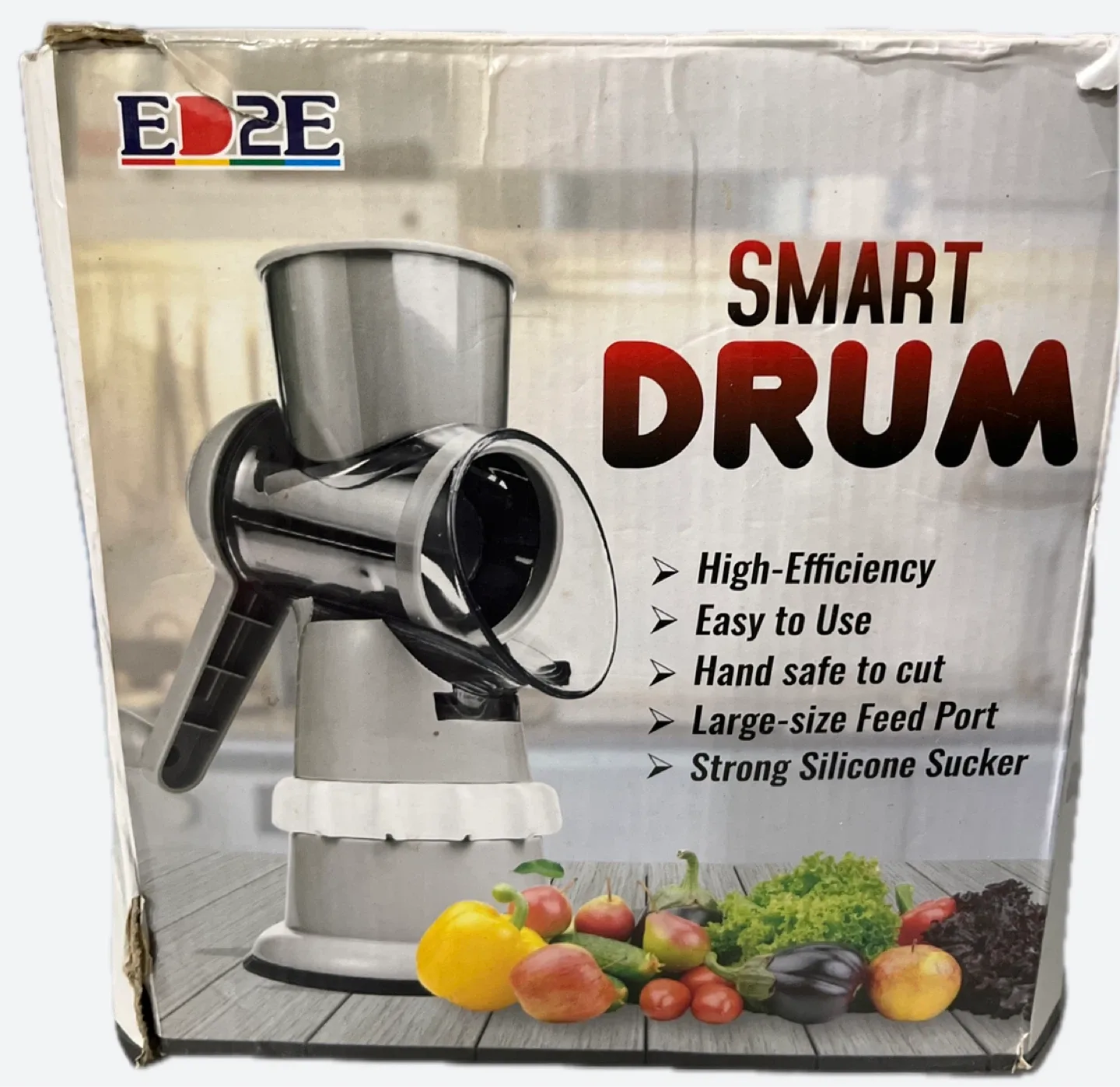 EDZE Smart Drum - High-Efficiency Food Slicer